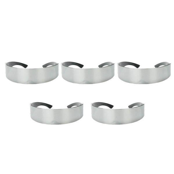 5pcs Narrow Metallic Futuristic Soldier Space Alien Robot Sunglasses