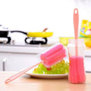 3Pcs Plastic Wine Glass Bottle Cup Sponge Brush Cleaning KitchenTools