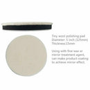 3Pcs 5inch Wool Polishing Buffing Pad Bonnets and Backing Pad (4 inch) with