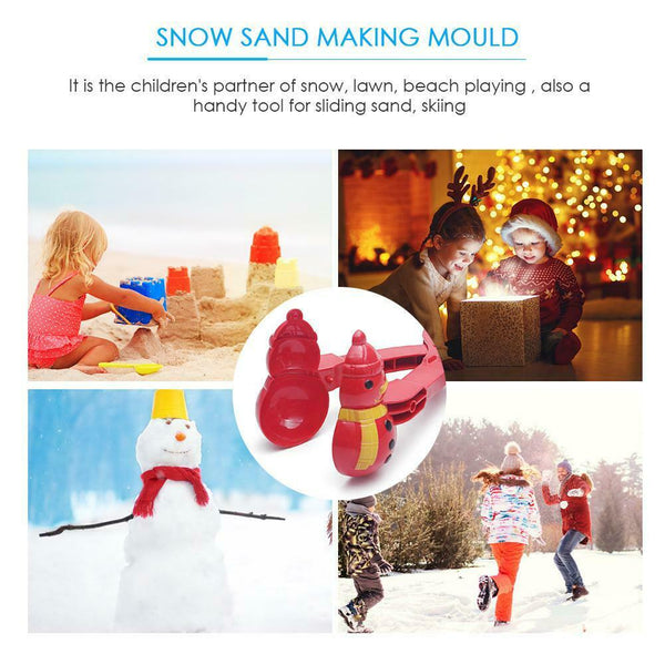 Winter Snowman Snowball Clip Kids Outdoor Toys Snow Ball Maker Sand Mold #gib