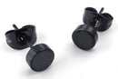 Jewelry Men's Earrings, 4mm Circle Ear Studs, 2pcs (1 Pair), Stainless Stee