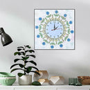 DIY Flower Special Shaped Diamond Painting Cross Stitch Clock Home Decor