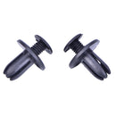50X 8mm Auto Car Bumper Retainer Push Black Plastic Fixed Clips FastenXM