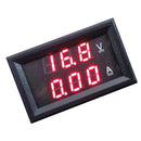 3x 0-100V Volt Meter Digital Ammeter LED Gauge Plastic Amp Tester Red 200A