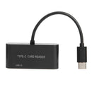 3 in 1 Type C to USB 2.0 TF Memory Card Reader OTG Hub Adapter for Macbook