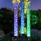 2pcs Color-changing LED Solar Lamp Waterproof Garden Light (Cylindrical)