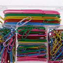 Pack of 250 Medium Jumbo Large Coloured Paper Clips Office School Stationery