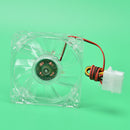 5 Colors LED 80mm 12V 4Pin 80mmx25mm 8025 DC Cooling Fan For Computer Case FT