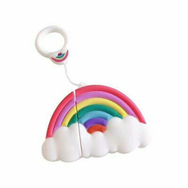 Beautiful Rainbow Protective Case Anti-fall Soft Silicone Cover for Airpods 1/2