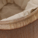 2Pcs 18x16cm Natural Wood Tea Coffee Canister for Kitchen Storage