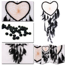 Black Dream Catcher Handmade Feathers Wall Car Hanging Decor Ornament