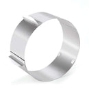 1 pcs Mousse Ring Retractable Round Cake Baking Ring Durable Stainless Steel