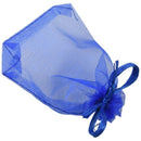 100 Organza Wedding Party Favor Gift Candy Sheer Bags Jewelry Pouch Dark bl