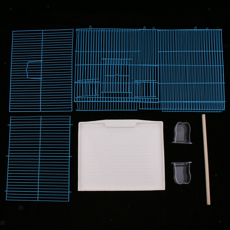 Pet Bird Cage With Stand Stick For Small Animals Parrot