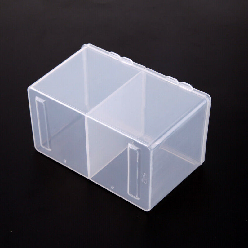 Clear Plastic Cotton Swab Box Storage Organizer Holder Cosmetic Makeup Tool A