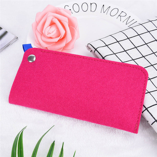 Soft Felt Eyeglasses Sunglasses Reading Glasses Carry Case Pouch Bag A Nw