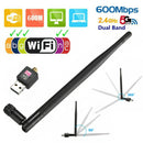 300Mbps Wireless USB Wifi Adapter Dongle Dual Band 2.4GHz with Antenna Call