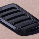 2pcs Black Car Decorative Air Flow Fender Intake Hood Scoop Bonnet Vent Cover