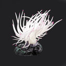 Silicone Aquarium Underwater Artificial Grass Plant 4-inch High White Q2H3