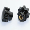 1X(3Pcs M6 Hand Adjusting Nut /Bakelite Star Type Plastic Head Handle Nuts