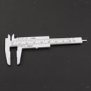 Plastic Vernier Scale Ruler Caliper Metric/ Imperial 0-80mm Reading Whtie