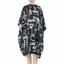 Black Hairdressing Gown Cape Hair-Cut Salon Barber Nylon Cloth Wrap Protect