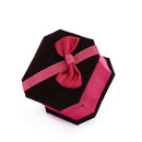 Trendy Octagonal Shaped Ring Box Red Storage Box Jewelry Box Display Box G BX