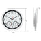 Quartz Stone Clock Silent Wall Clock Accurate Thermometer Humidity Indoor O J3O1