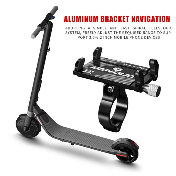 X-81 Motorcycle Bicycle Electric Scooter Handlebar Phone Holder (Black)