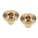 2x Brass T8 Screw Nut Trapezoidal For 8mm T8 Lead Threaded Rod Linear Rail