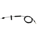 Anti-Radiation Mono Earphone Acoustic Air Tube Mic 3.5mm Headphone Black