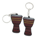 Fashion Music Keyring Djembe Keychain Purse Bag Pendant Car Hanging Decor