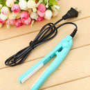 Mini Practical Electric Hair Styling Ceramic Straightener Curler Iron Roller_3C