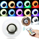 LED Wireless Bluetooth Bulb Light Speaker 12W RGB Smart Remote C8C1 Music L D9D1