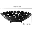Modern Creative Fruit Basket Bowl Kitchen Counter, Large Openwork Metal Iro