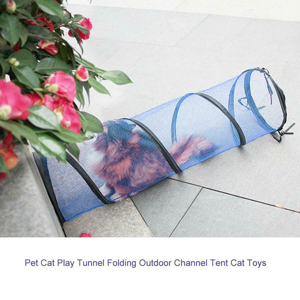 Tunnel Folding Cat Outdoor Toys Hamster Channel Small Play Pet Cat 3FZX Tent