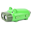 Hand Pressing Power 2LED Pig Flash Light Flashlight Wind-up Dynamo Torch Lamp JR