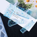 2 Packs Jewelry Casting Molds Silicone Pendant Mould Molds with Hanging Hol