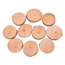 10pcs 3-4CM Wood Log Slices Discs for DIY Crafts Wedding Centerpieces WoME