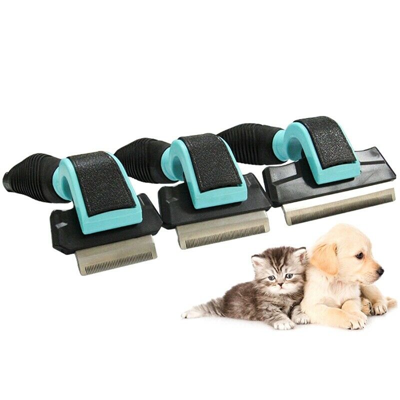 Pet Deshedding Brush Removal Hair Stainless Comb For Dogs Grooming Comb For