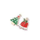 11pcs Enamel Charms Christmas Tree/Santa Claus/Moon Beads Pendant Xmas Decor HQ