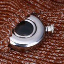 Round Semi-transparent Stainless Steel Wine Pot Hip Flask Camping Flagons