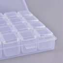 1PCS 28Plastic Storage Box With Independent Cover Separate Case Detachable 3 Gw