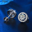 Classic Sliver Plated Heart Arrow Zircon Earrings Elegant Wedding Earrings JR