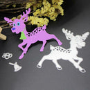 Christmas Deer Cutting Dies Stencil DIY Scrapbooking Album Paper Card