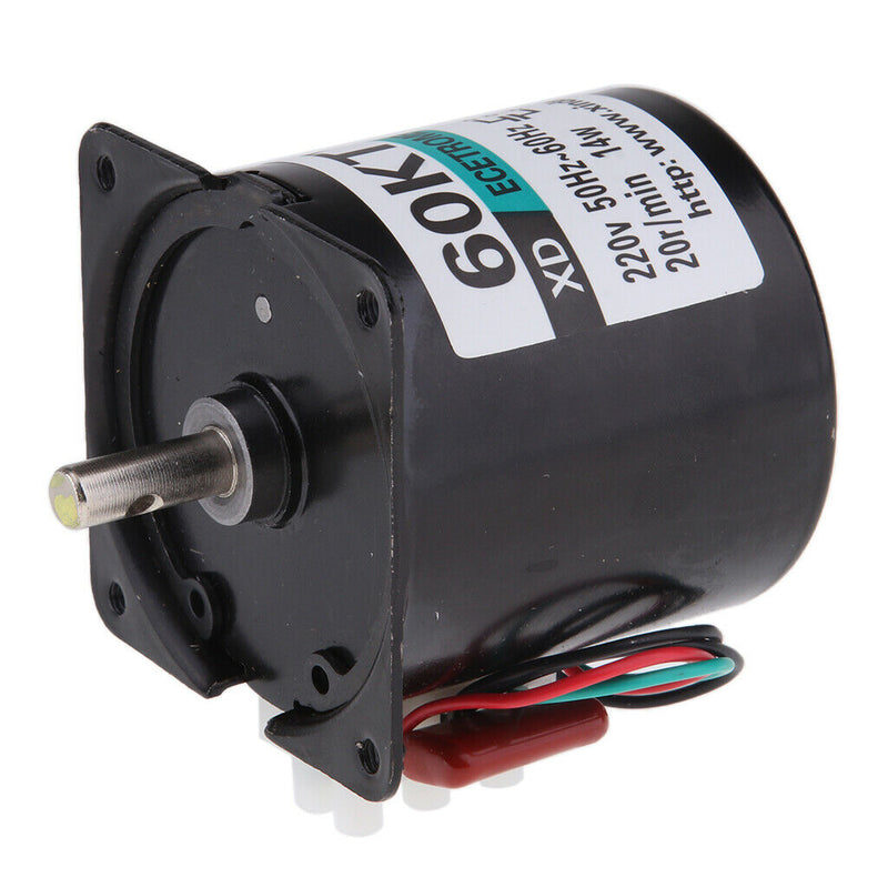 60KTYZ Synchronous Gear Motor AC 220V 20r/min CW/CCW Control 14W 50-60HZ
