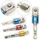 1/4" 3/8" 1/2" Power Hand Tool Socket Adapter Wrench Set Hex Square 3x Nut W3P4