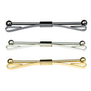 3Pcs Classic Style Collar Bar Pin Set Collar Clip for Men Wedding Business
