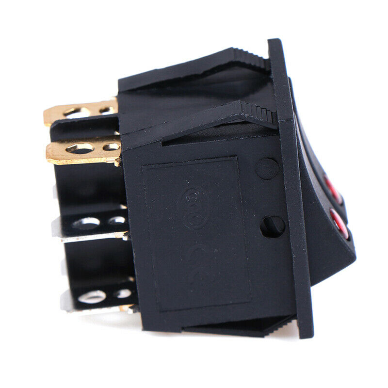 1PCS Rocker switch belt cat-eye switch two gang switch double switch J Gw