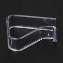 4 Pcs Home Party Clear Plastic 20mm-35mm Desk Table Cloth Clips